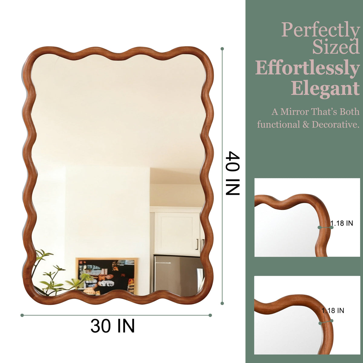 Double vanity mirror layout planned around two sink zones