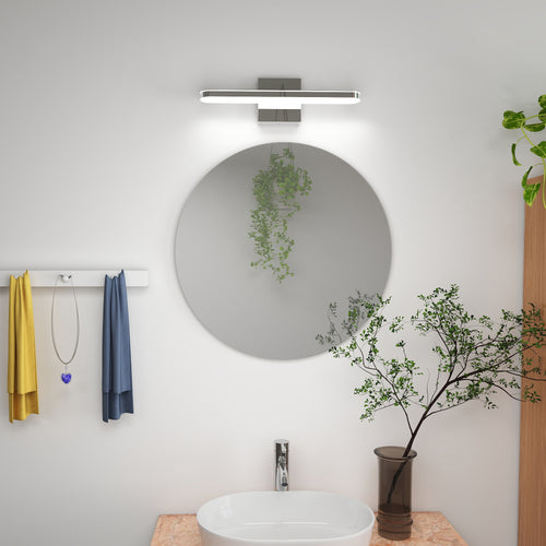 16-inch 8W chrome dimmable LED vanity light — product view 2