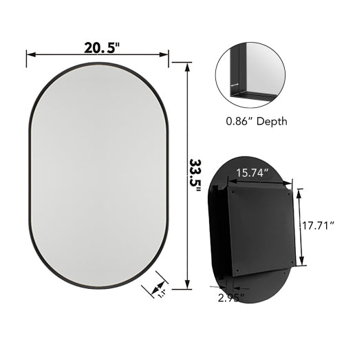20×34 medicine cabinet dimensions and storage layout